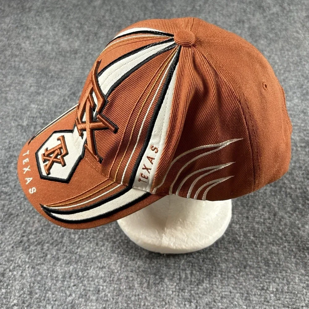 Vintage Texas Longhorns TX Ball Cap Hat Orange‎ Y2K Streetwear NCAA Athletic